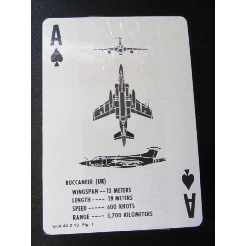 1979 Aircraft Recognition Playing Cards SEALED Training Aid Army Department - Picture 2 of 3